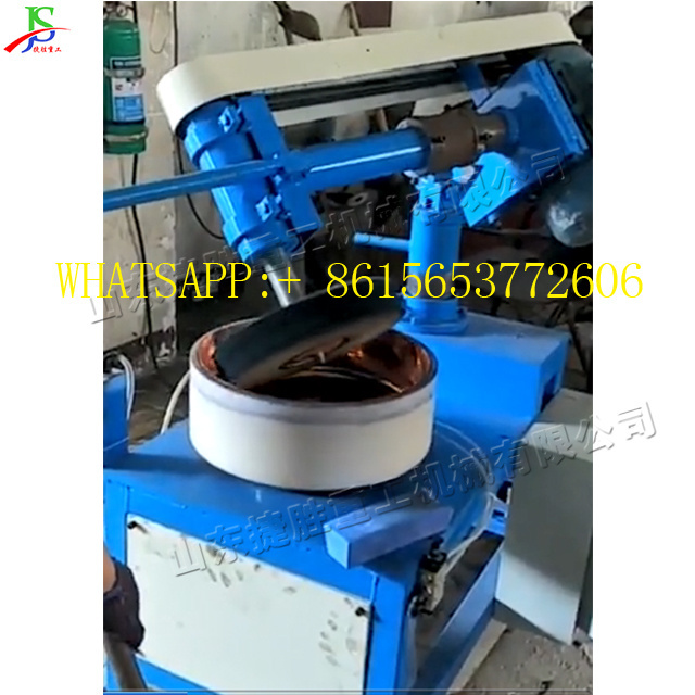 Semi-automatic cookware polishing machine Surface Finishing steel cookware Polishing Machine inner outer polishing machine