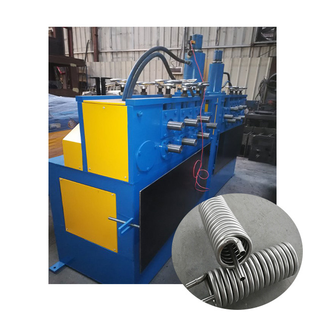 Profile coil machine Automatic hydraulic seven horizontal rounding machine Copper pipe / round pipe coiling machine