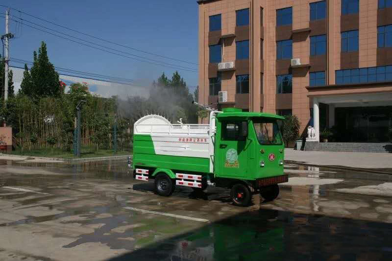 Watering cart water tank transport truck road cleaning vehicle1500L Motorcycle three-wheeled environment-friendly car watering c