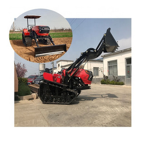 50HP crawler farm rototiller High horsepower tractor Agricultural fertilizing shed trencher Small bulldozer