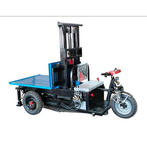 Hot sale self loading and unloading small three wheeled transport truck electric three wheeled forklift trucks