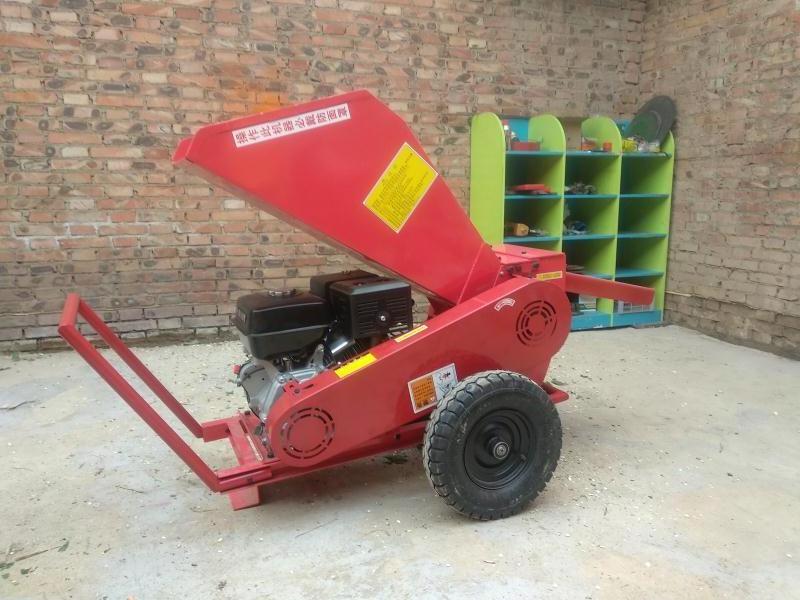 13HP 389CC  4 Stroke Gasoline Engine Powered Drum Wood Chipper Shredder Machine  Branches/leaves/weeds/straw crusher