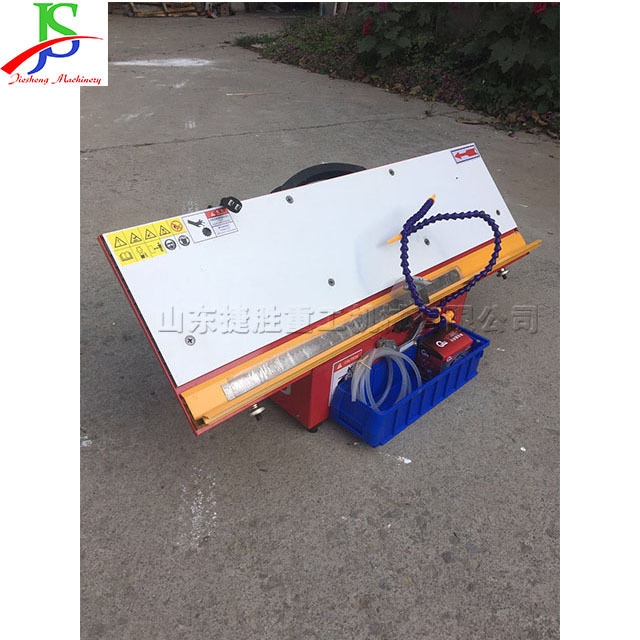 Small ceramic tile cutter marble edge cutting slotting machine portable 45 degree opposite edge chamfering machine