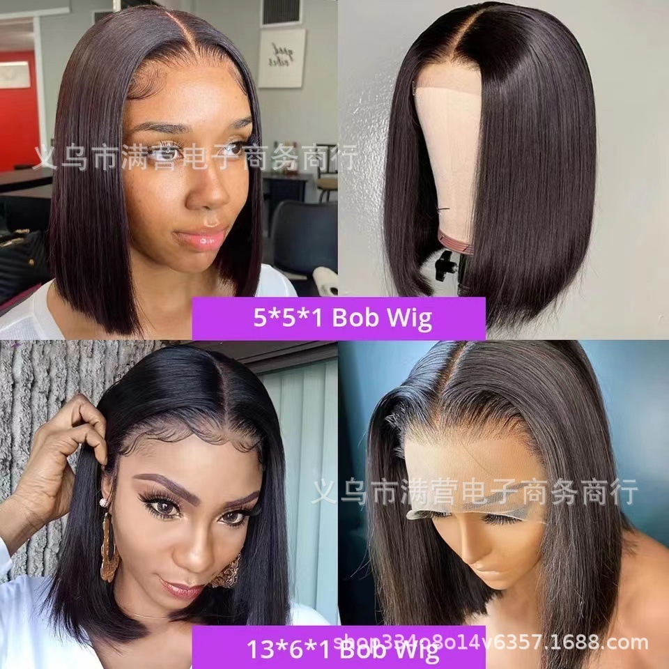 New Arrival Frontal Lace wiggery Silky Straight Wave Wig Transparent Lace Wig Hair High Temperature Silk Wigs