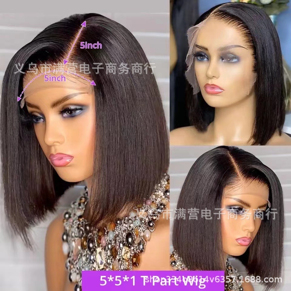 New Arrival Frontal Lace wiggery Silky Straight Wave Wig Transparent Lace Wig Hair High Temperature Silk Wigs