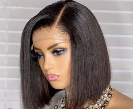 New Arrival Frontal Lace wiggery Silky Straight Wave Wig Transparent Lace Wig Hair High Temperature Silk Wigs