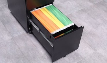 Hot selling A4 File storage shelf metal filing office use locker cabinet mobile pedestal cabinet 3 drawer moving cabinet