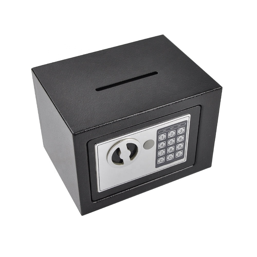 Money Bank Safety Security Box Digital Small Household Mini Steel Safes