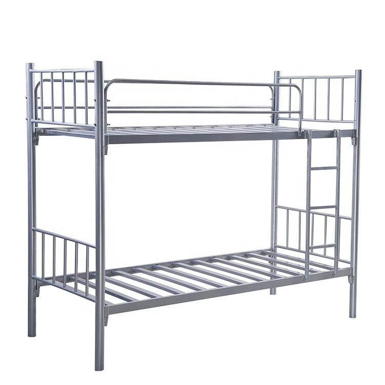 Round Tube Adult Cheap Hostel Heavy Duty Single Bunk Green Steel Bed Buy School Furniture