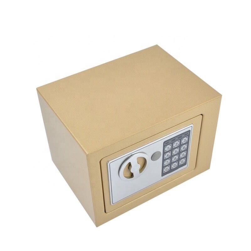 Low price digital lock black safe box home use mini Iron steel safe cabinet cheap electronic personal safes save deposit box