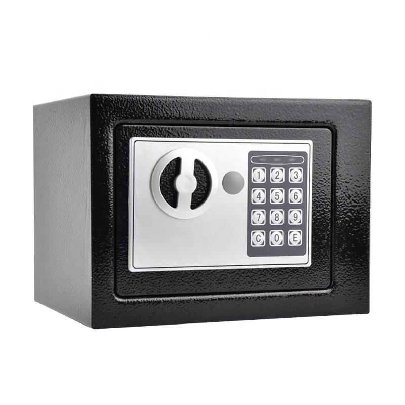 Low price digital lock black safe box home use mini Iron steel safe cabinet cheap electronic personal safes save deposit box