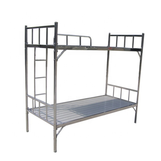 Military Style Durable Hostel Metal Bunk Beds Modern Strong Cheap Dormitory Bunk Bed