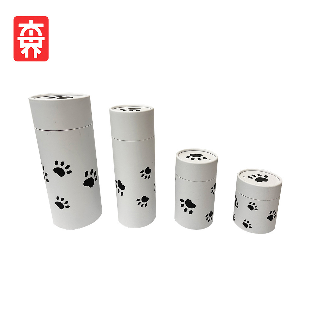 Funeral Supplie Cardboard Biodegradable Animal Coffin Casket Tube Cremation Ashes Pet Scatterinh Urn