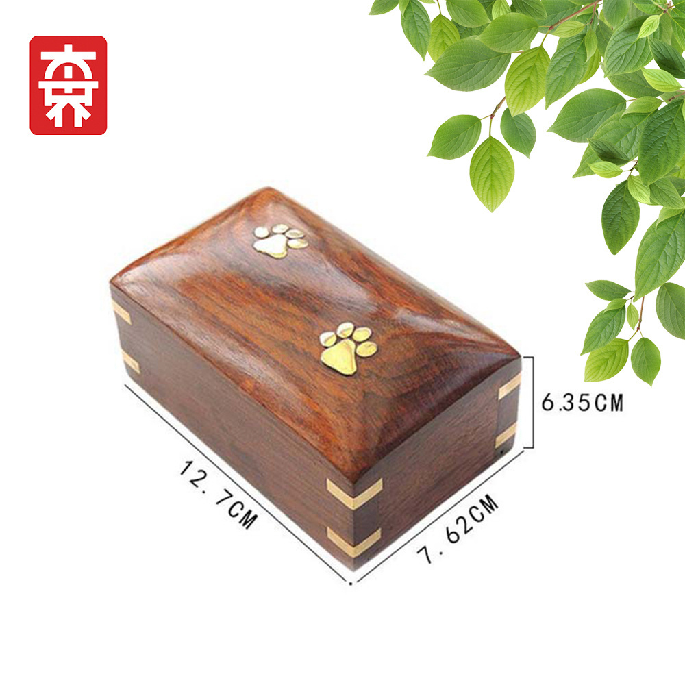 Wholesaler High quality best selling pet memorial urns for dog or cat ashes, large wood