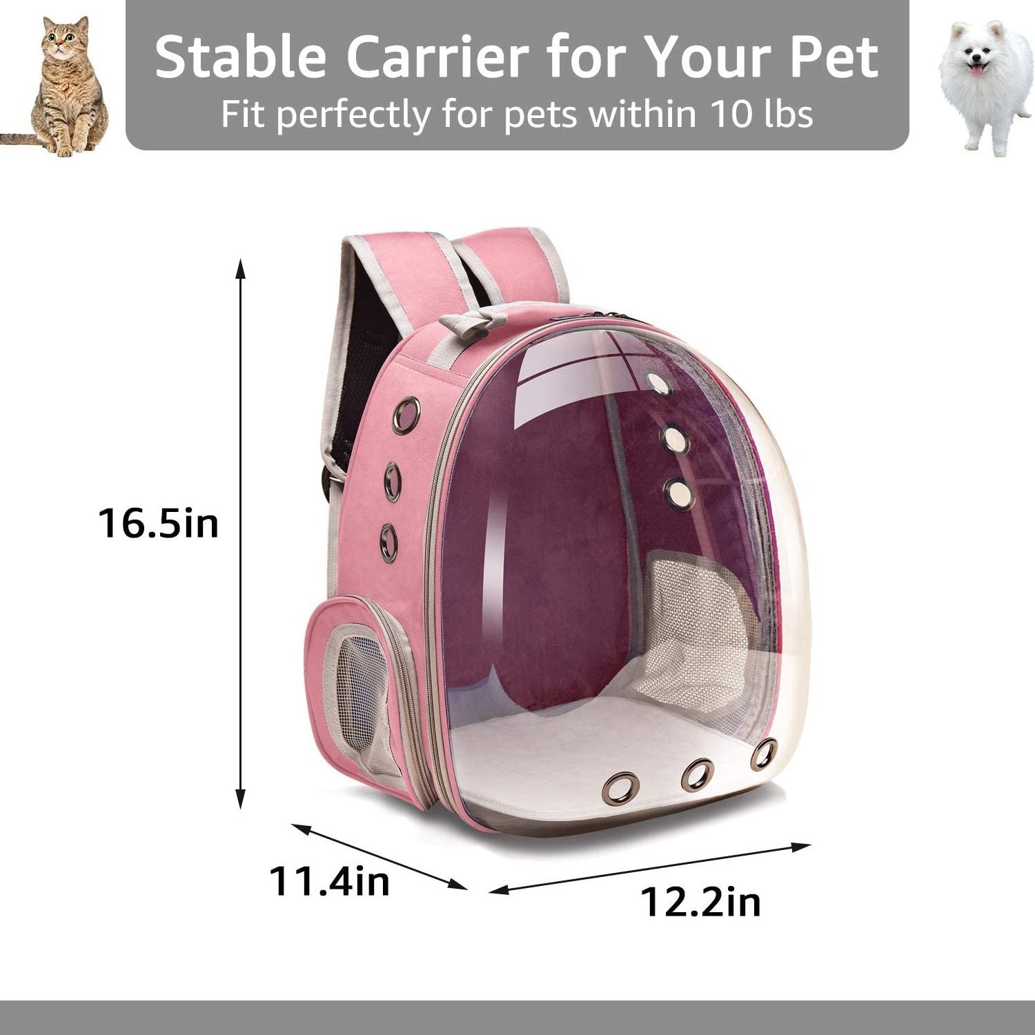 Pet carriers High Quality Airline Approved Travel Pet Cat Carrier Bag Backpack Pet Carrier Bubble Bag