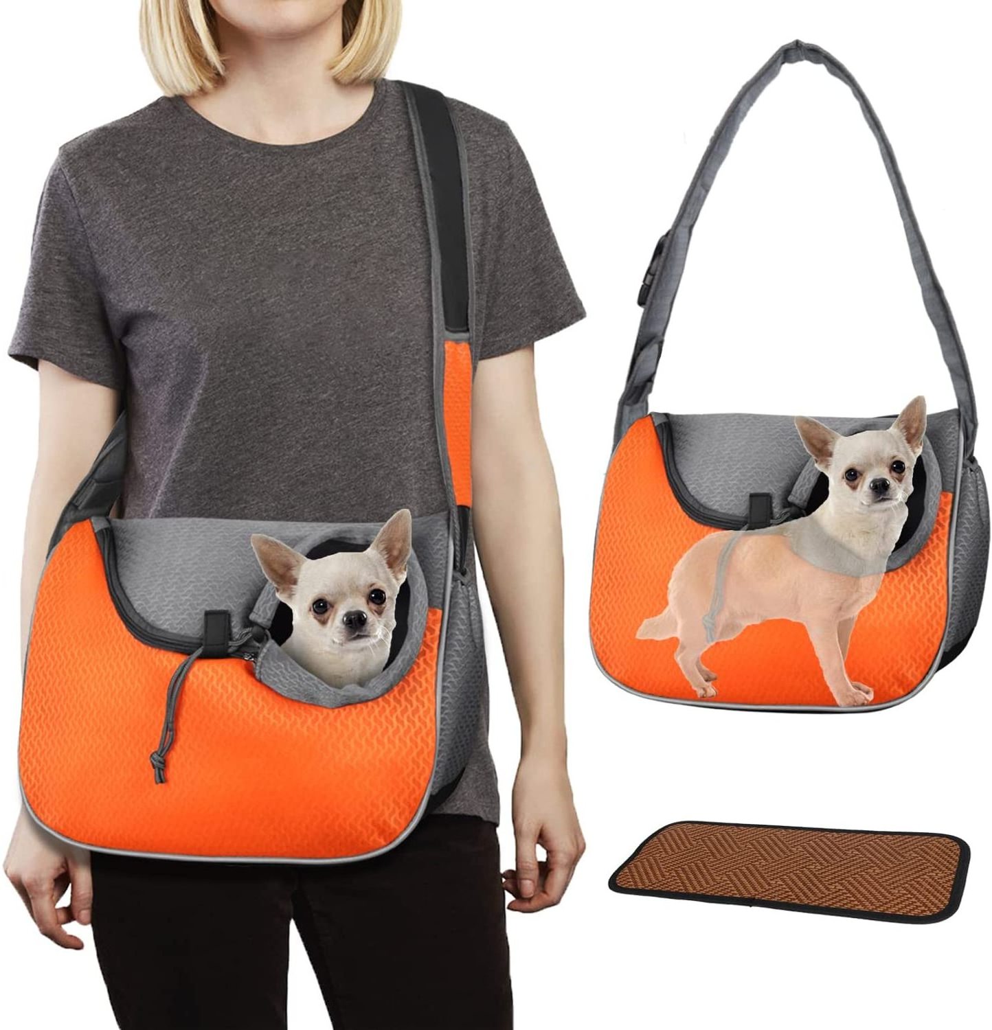 Custom Large Pet Dog Sling Carrier Travel Hands-Free Puppy Pouch Pet  Cat Carriers with Bottom Breathable Doggy Carrier