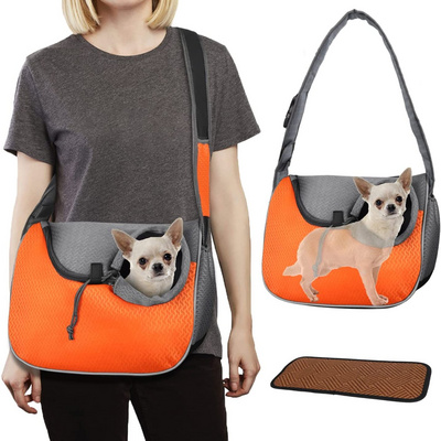 Custom Large Pet Dog Sling Carrier Travel Hands-Free Puppy Pouch Pet  Cat Carriers with Bottom Breathable Doggy Carrier