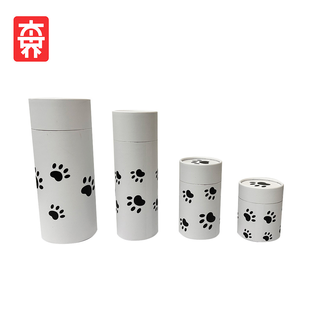 Funeral Supplie Cardboard Biodegradable Animal Coffin Casket Tube Cremation Ashes Pet Scatterinh Urn