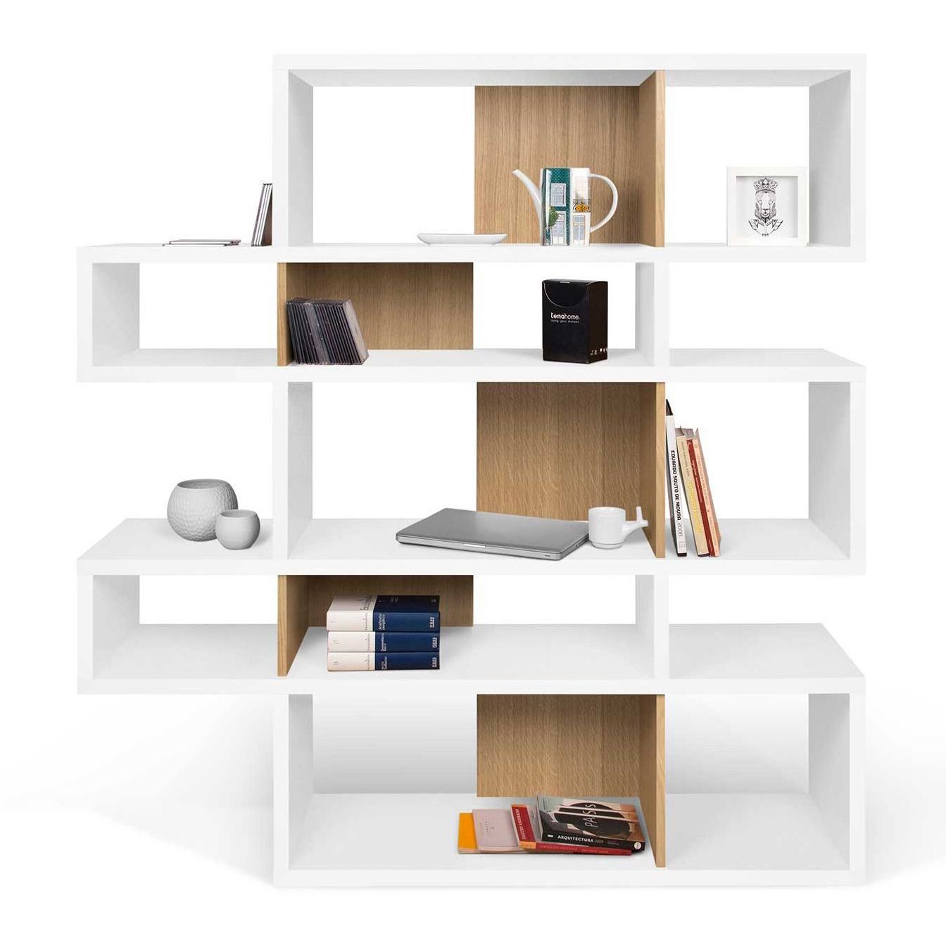 Modern Fantastic stylish Living room corner storage shelf wood display bookshelf wall shelving unit design for office