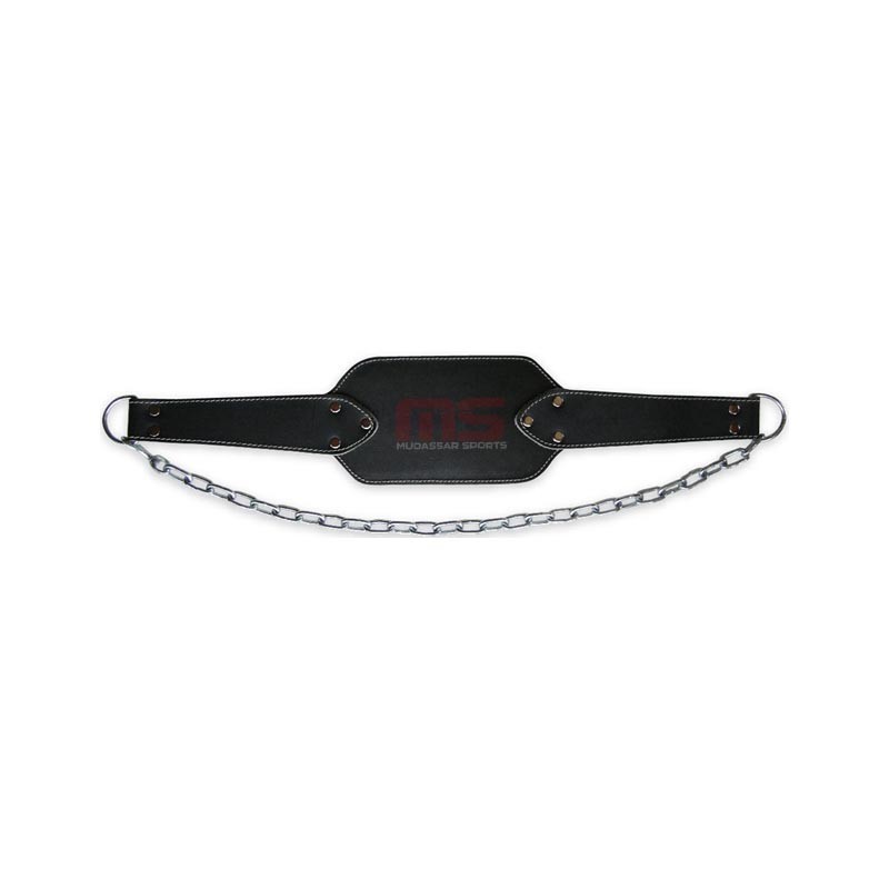 Top Quality Leather Dip Belt Weight Lifting Pull Up Belt With Heavy Duty Steel Chain For Powerlifting Dipping belt