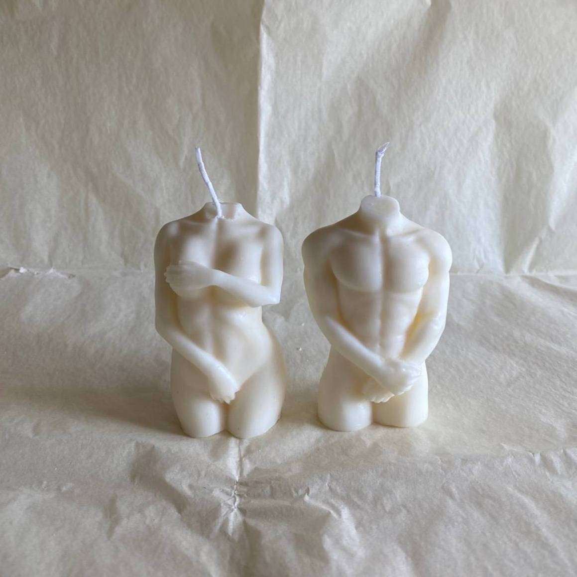 Shy Body Male Candle I Shy Torso Candle I Man Candle