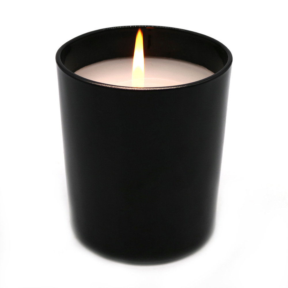 Black porcelain cup carton aromatherapy candle romantic scent candle household emergency candle