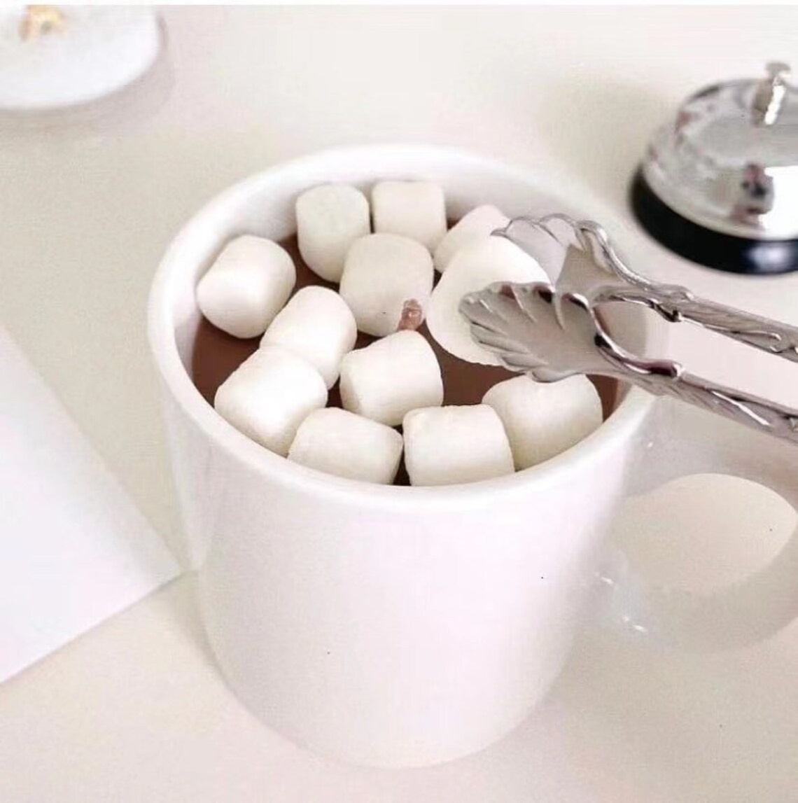 Holiday Thanksgiving Christmas Gift Marshmallows Hot Cocoa Milk Candle