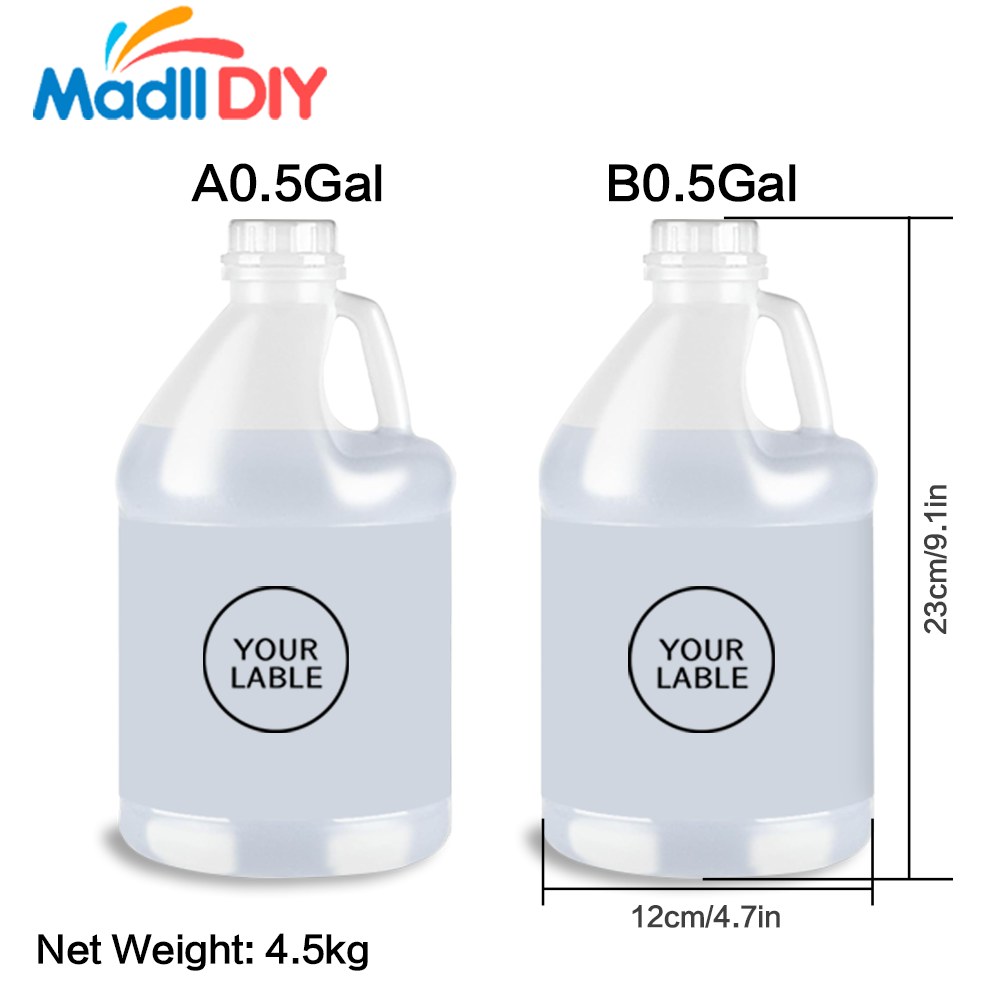 Crystal Clear Epoxy Resin Kit 1 Gallon Self-Leveling Coating and Casting Resin High-Gloss & Bubbles Free Resin and Hardener Kit