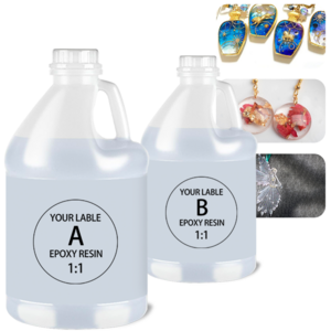 Crystal Clear Epoxy Resin Kit 1 Gallon Self-Leveling Coating and Casting Resin High-Gloss & Bubbles Free Resin and Hardener Kit