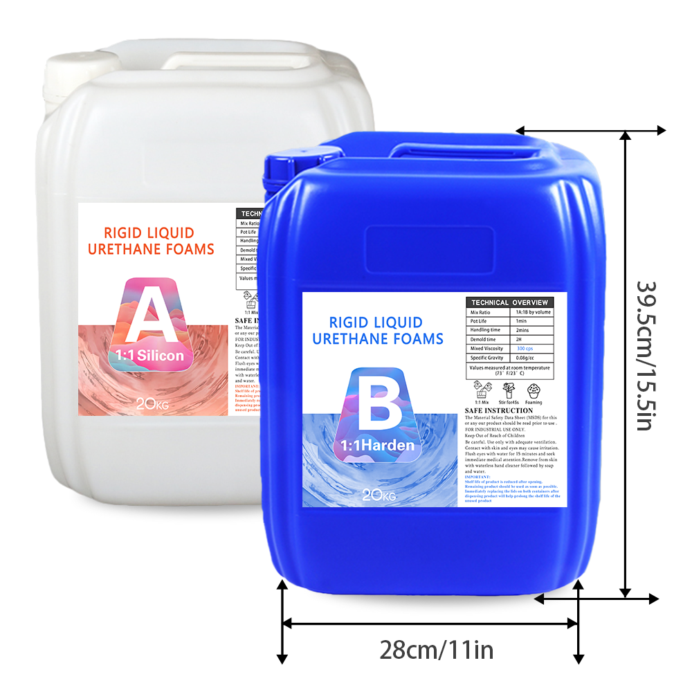 1A:1B Durable Rigid Liquid Urethane Foams For Artwork / Gap Filling