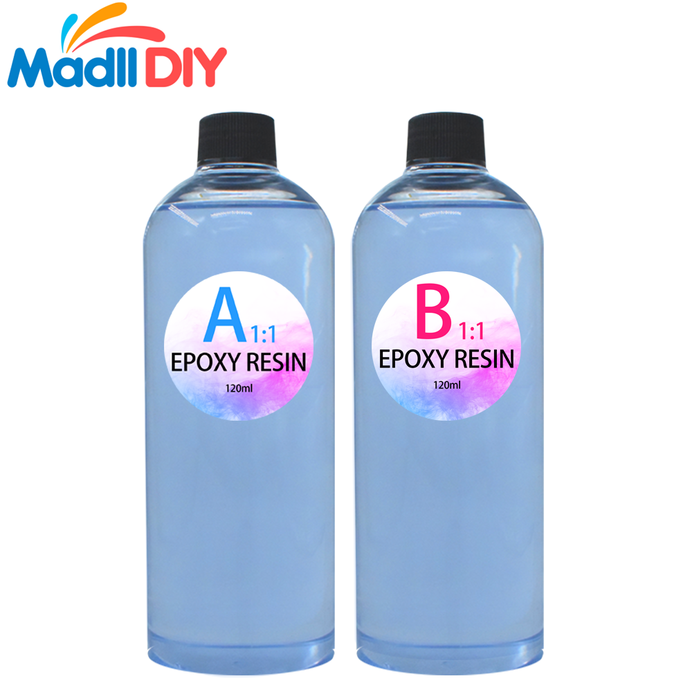 Wholesale liquid glass epoxy resin 262g 1:1=A:138g+B124g clear epoxy resin and hardener for Floor Table Top