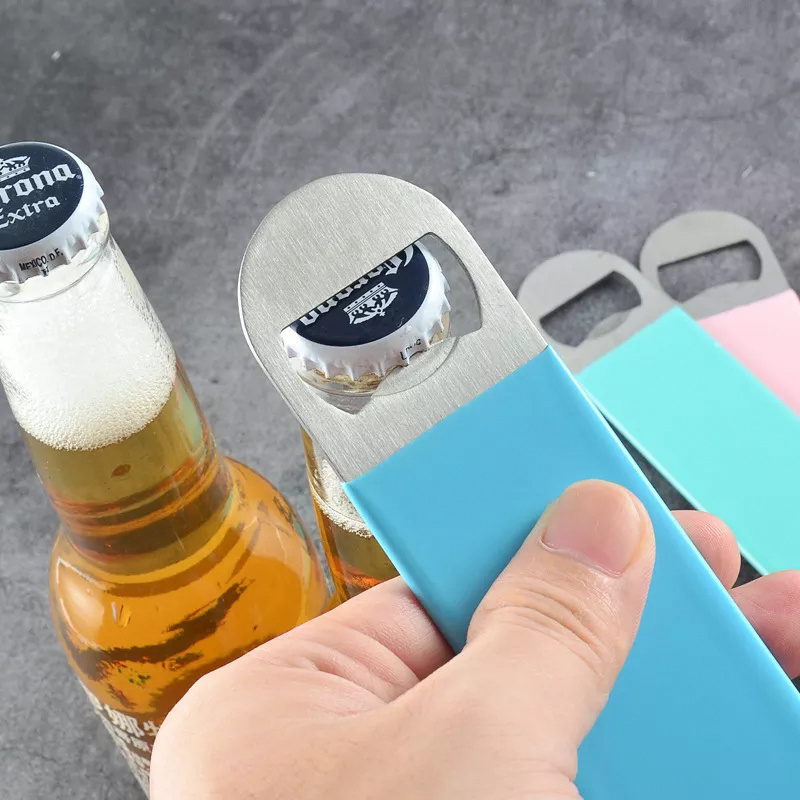 Free Design Flat Bar Blade Bottle Opener Custom Speed Opener Beer With Logo Metal Bottle Opener