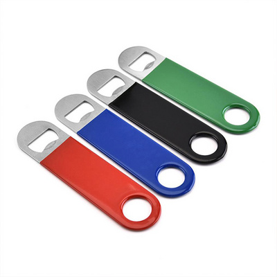 Free Design Flat Bar Blade Bottle Opener Custom Speed Opener Beer With Logo Metal Bottle Opener