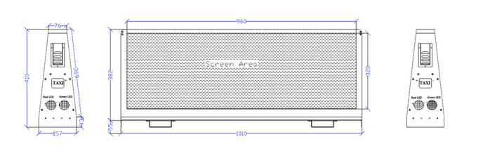 P5 Taxi Top LED Display Screen Advertising