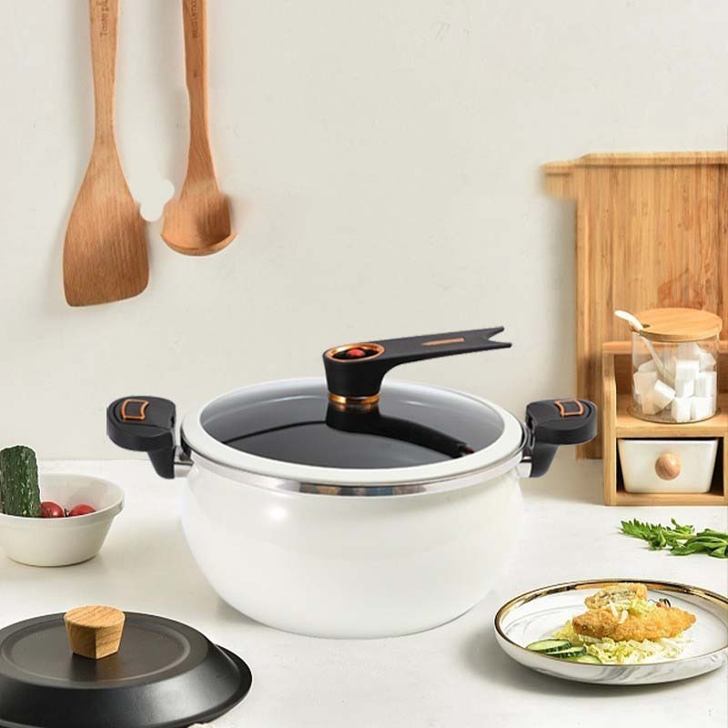 New Style Large Capacity Soup Pot Medical Stone Coating Cast Iron Non Stick Micro Pressure Cooker