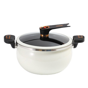 New Style Large Capacity Soup Pot Medical Stone Coating Cast Iron Non Stick Micro Pressure Cooker