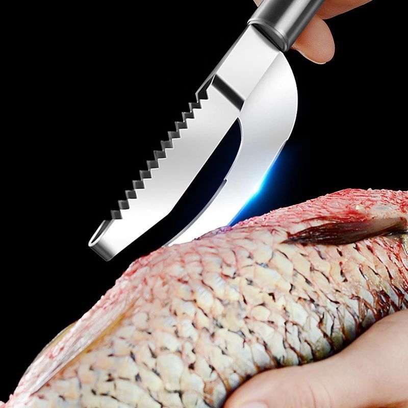 Multi-function Fish Filet Knife Stainless Steel Thickened Belly Cut Fish Scale Scraper Kitchen Gadget