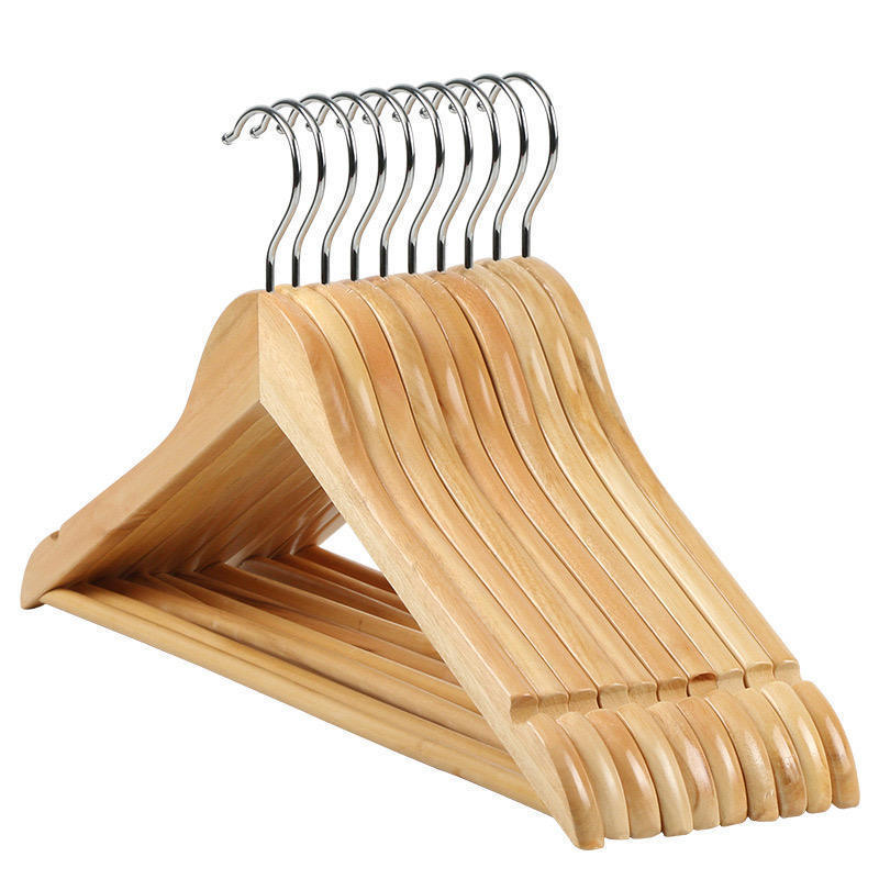 Cheaper Eucalyptus wooden hangers cheap hanger wooden cloth clothe hanger cabides de madeira percha de madera