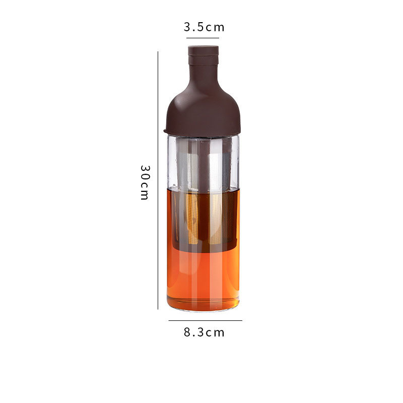 MU High Borosilicate Glass Cold Brew Bottles Ice Drip Pot Tea Sets Espresso Pitcher Brewing  Coffee Maker with Filter