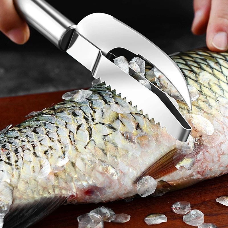 Multi-function Fish Filet Knife Stainless Steel Thickened Belly Cut Fish Scale Scraper Kitchen Gadget