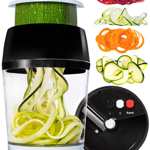 4 IN 1 Fullstar Vegetable Choppper Vegetable Spiralizer Adjustable Handheld Spiralizer For Kitchen