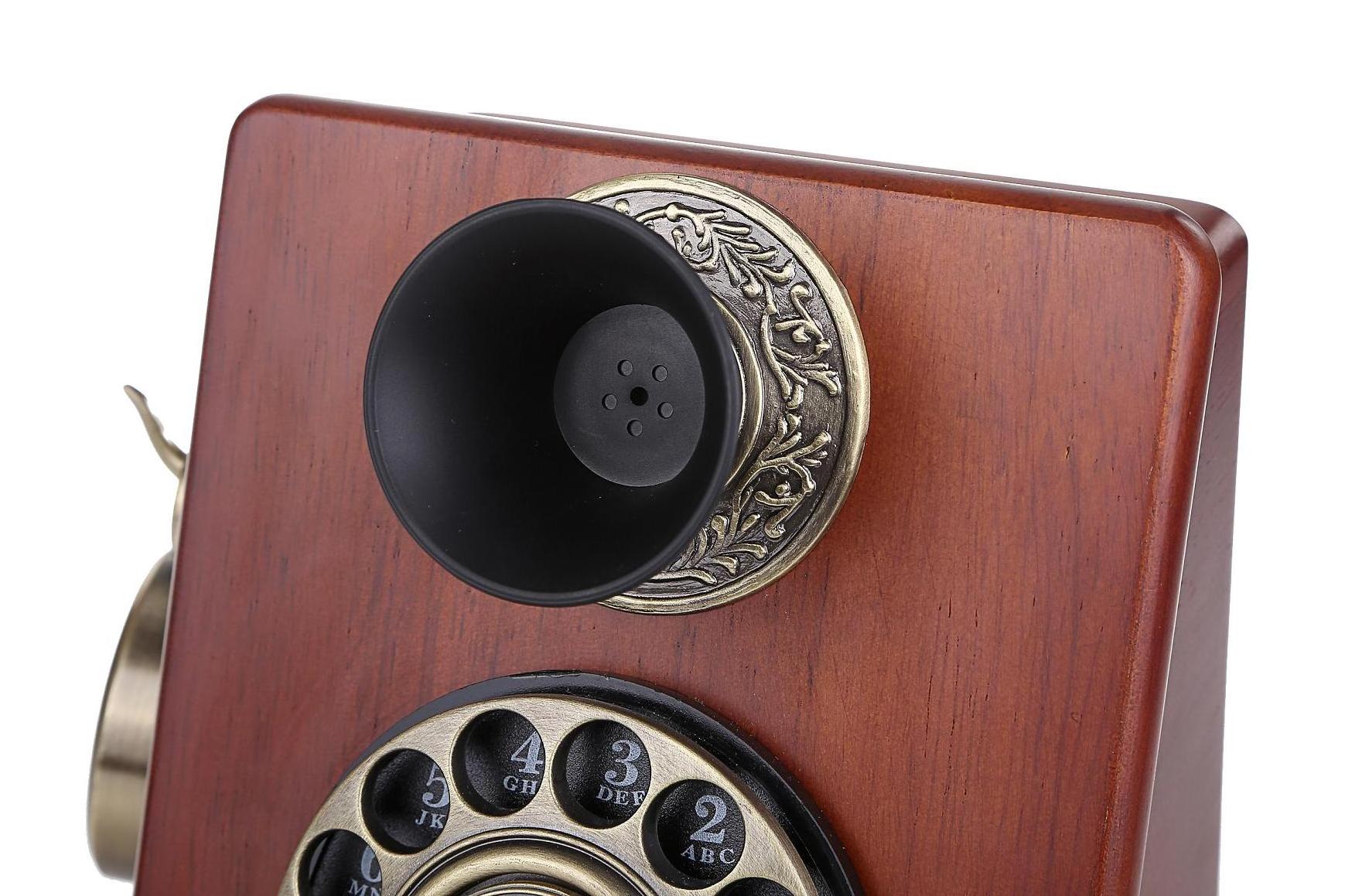 Retro Design Landline Telephone Antique Wall-Mount Phone Vintage STYLE old fashioned Rotary Dial Home and office Telephone