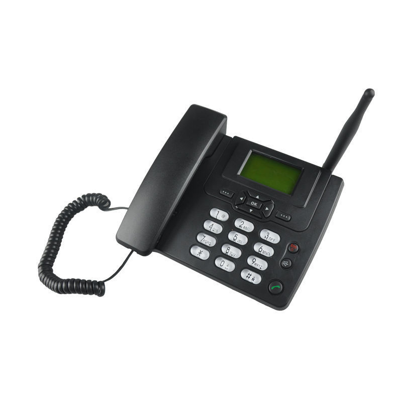 Wireless Wifi landline phone with dual Sim card and headphone jack 2G 3G 4G GSM cordless phone