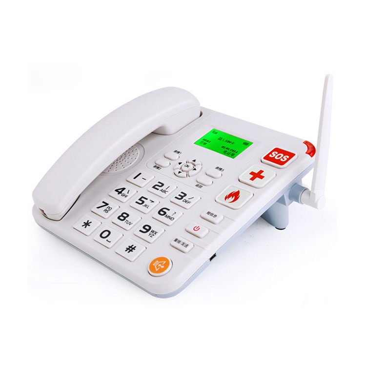 2023 Wireless Wifi landline phone with dual Sim card and headphone jack 2G 3G 4G GSM cordless phone