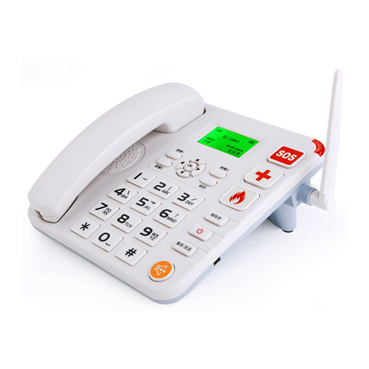 2023 Wireless Wifi landline phone with dual Sim card and headphone jack 2G 3G 4G GSM cordless phone