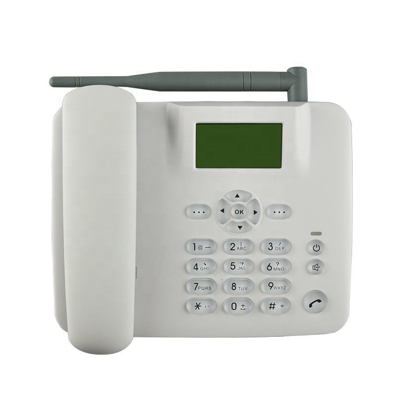 Wireless Wifi landline phone with dual Sim card and headphone jack 2G 3G 4G GSM cordless phone