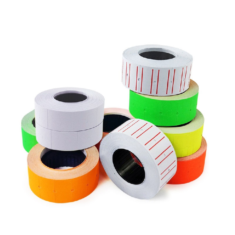 10 Rolls White Price Pricing Label Paper Tag Tagging For MX-5500 Labeller Gun