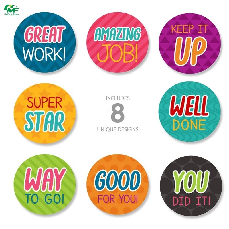 Wholesale Encouragement Sticker Roll for Kids Motivational Sticker with Cute Animals for Students, Classroom Use