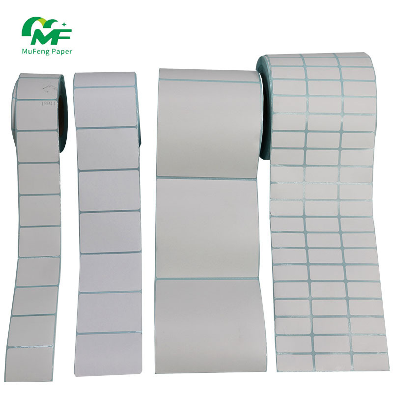 Blank Label Self Adhesive Thermal Transfer Printing Labels Direct Thermal Sticker Paper Printer Roll Free OEM Good Barcode Label