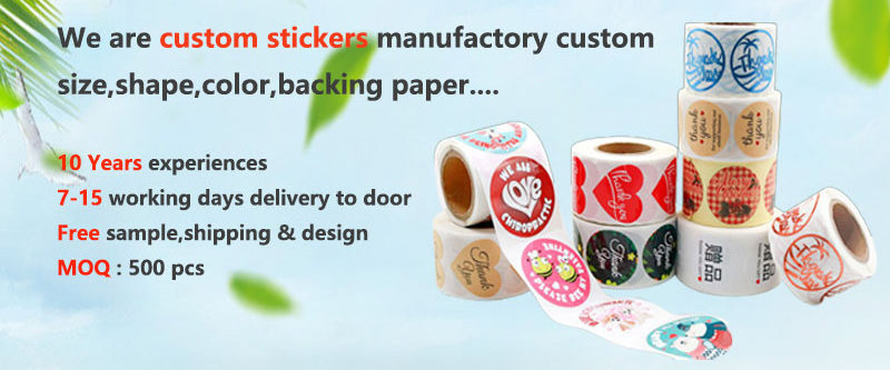 Label Roll of 500 Small Business Designs 1.5 Inch Thank You Sticker for Supporting My Small Business Handmade with Love